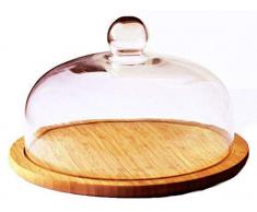 Point-Virgule PV-BAM-1104 Bamboo Käseglocke, Ø 30cm