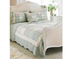 Riva Paoletti Tagesdecke Avignon Single, Mehrfarbig (grün / gelb) – 195 x 260 cm (195,6 x 259,1 cm Zoll)