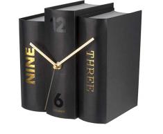 Karlsson Book Uhr, Tischuhr, Papier, Schwarz, One Size