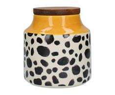 MIKASA Drift Vorratsdose für Tee, Zucker oder Kaffee, mit Deckel, Gepardenmuster, Einheitsgröße, Gelb