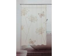 GMMH Duschvorhang Anti Schimmel Effekt Badewannenvorhang Wasserdicht inkl.12 Ringe (Schmetterlinge)