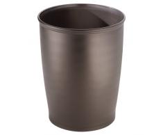 iDesign 93420EU Kent Badaccessoires, Großer Abfalleimer, Bronze