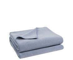 Soft-Fleece-Decke – Polarfleece-Decke mit Häkelstich – flauschige Kuscheldecke – 110x150 cm – 515 water - von ’zoeppritz since 1828’