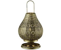 Trio Leuchten LED Tischleuchte Jasmin 503700104, Metall altmessing, exkl. 1x E14