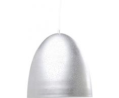 Kare Design Hängelampe Firmamento Egg Silver, Wohnzimmerlampe, Hängeleuchte, Esstischlampe, Silber (H/B/T) 150x49x49cm