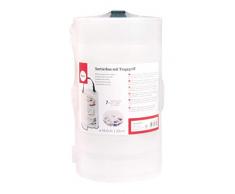 Rayher 39499000 Sortierbox, für Kleinteile, rund, ø 13cm, mit Tragegriff, transparent, für Bügelperlen, Pailletten, Perlen, Schmucksteine, Strass und Glitter, Rondell, Schmuckschatulle