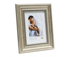 Deknudt Frames 13x18 Silberfarbe mit Perlenkante Rahmen