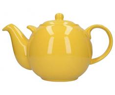London Pottery Globe Extra große Teekanne mit Sieb, Keramik, gelb, 10 Cup (3 Litre)