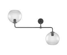 LEDVANCE Vintage Edition 1906, Wandleuchte mit E27 Sockel, Rauchgraues Glas, Ohne Leuchtmittel, Globe Double