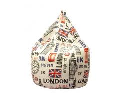 Modern Loft 13CASA - Sitzsack aus Baumwolle - London