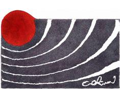 Grund COLANI Exklusiver Designer Badteppich 100% Polyacryl, ultra soft, rutschfest, ÖKO-TEX-zertifiziert, 5 Jahre Garantie, Colani 2, Badematte 70x120 cm, anthrazit