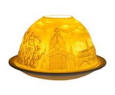 Himmlische Düfte Geschenkartikel GmbH Dresden Windlicht, Porzellan, Weiss, 12x12x8 cm