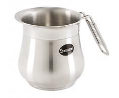 Barazzoni Tummy Milchtopf, Linie, Edelstahl 18/10 mit Sandwichboden, induktionsgeeignet, Made in Italy, Ø 12 cm, 1,5 Liter