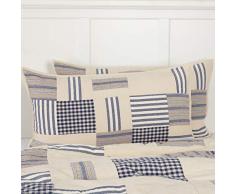 Piper Classics Doylestown Bettwäsche- und Duschvorhang, Blau Landhausstil King Sham blau