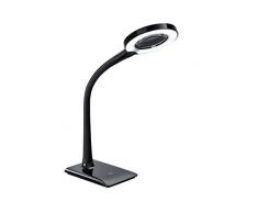 Trio Leuchten LED Tischleuchte 527290102 Lupo, Kunststoff schwarz, 5 Watt LED, 4-fach Touch
