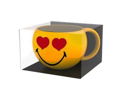 zak! Espresso-Tasse Smiley-Liebe 100ml, Porzellan, Mehrfarbig, 8 x 8 x 5 cm