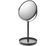 YAMAZAKII Tower Schminkspiegel, Stahl, Schwarz, One Size