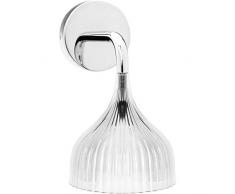 Kartell E Lampe, Polycarbonat, E14, Kristall, 13,5 x 14.5 x 13,5 cm