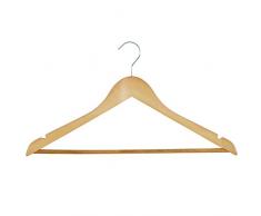 MSV 100394 10 Stück Kleiderbügel Holz