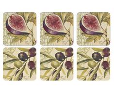 Pimpernel Olives & Figs Untersetzer 6 Stück (m)