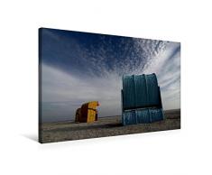 Calvendo Premium Textil-Leinwand 75 cm x 50 cm quer, StrandkÃ¶rbe auf der Insel FÃ¶hr | Wandbild, Bild auf Keilrahmen, Fertigbild auf echter Leinwand, Leinwanddruck Natur Natur