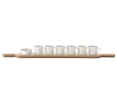 Paddle Espresso Set & Eichenbrett L74cm *