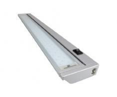 Rolux LED Unterbauleuchte 9W / warmweiß / 913mm lang, Aluminium, 9 W, Silber