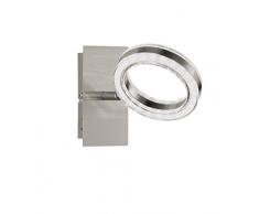 WOFI Wandspot, Metall, Integriert, 4.5 W, Nickel Matt, 12 x 14 x 20 cm