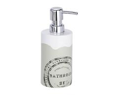 Wenko Seifenspender Bathroom FassungsvermÃ¶gen 0.31 L, Keramik, weiÃ, 7 x 8,5 x 18 cm
