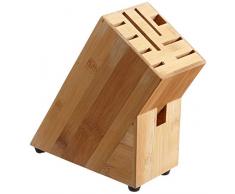 Zeller 25319 Messerblock, Bamboo, ca. 22 x 9 x 22 cm