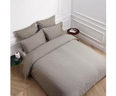 MADURA Luke Bettwäsche, Baumwolle, Taupe, 220 x 240 cm