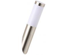 Brilliant Adonia Außenwandleuchte, E27 LED, 1x 3 W, 250lm, 3000K, Kunststoff, edelstahl G96228/82