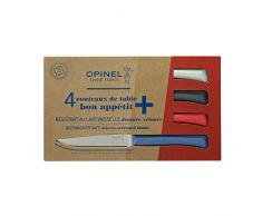 Opinel Tafelmesser-Set Bon Appetit+, 4 Farben, Blau, M