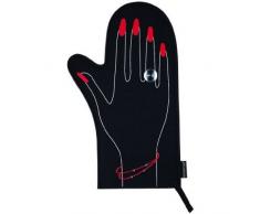 Kitchen Craft Kitsch n Fun Ofenhandschuh, Design mit roten Fingernägeln und Diamantring, verschiedene Farben