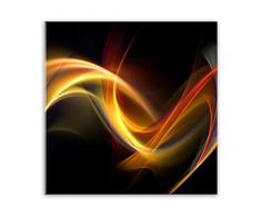 STYLER GL021 Glasbild, Glas, schwarz, 0.4 x 30 x 30 cm