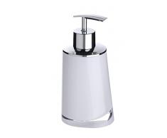 Wenko Seifenspender Paradise - Flüssigseifen-Spender, Spülmittel-Spender Fassungsvermögen: 0,24 l, 8 x 16,3 x 6,6 cm, weiß