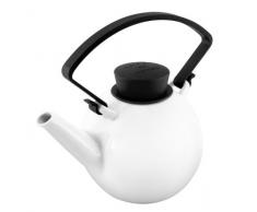 QDO Teekanne mit Clip-Griff, Porzellan, Schwarz