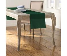 LA, Leinen, Polyester, Popelin, Tischläufer, Polyester, Green Hunter, 35.56 x 274.3 x 0.04 cm