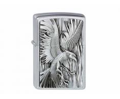 Zippo 200 Phoenix ON FIRE Feuerzeug, Messing, Silber, One Size