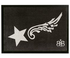 Rock Star Baby RSD-801 Fußmatte Polyamid, 50 x 70 x 0,4 cm, schwarz / grau / weiß