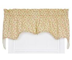 Ellis Marcia Vorhang mit Blumenranken-Aufdruck 70 x 28 Swag grün