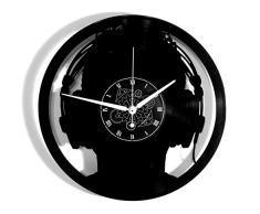 Instant Karma Clocks Wanduhr aus Vinyl für Wand LP 33 Instant Karma Geschenkidee Vintage Handmade-Disco Deejay Musik hörbar leise