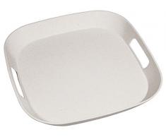 zuperzozial Foursquare Serviertablett aus Nylon, Weiß