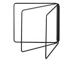 YAMAZAKII Tower Spültuchhalter, Stahl, Schwarz, One Size