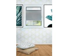 mydeco® 2in1 Kombination Rollo vs. Plissee ohne bohren mit Klemmträger 80x130 cm grau - Sonnenschutz Blickdicht Jalousie für Fenster & Tür