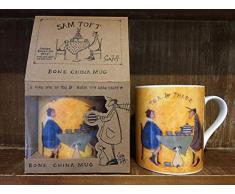 Pyramid International SAM Toft Two Tea for Three Porzellanbecher, Keramik, Mehrfarbig, 12.5 x 8.5 x 9 cm