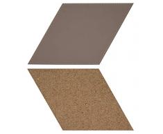 Freeform Connect Diamant Taupe Untersetzer, Kunstleder, One Size