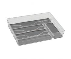 kela Besteckkasten Laila 33,5x26,5x6cm aus PET/Silikon transparent, Plastik, 33.5 x 26.5 x 6 cm
