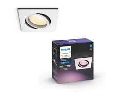 Philips Hue White & Col. Amb. LED Einbauspot Centura, eckig, dimmbar, 16 Mio. Farben, steuerbar via App, kompatibel mit Amazon Alexa (Echo, Echo Dot)