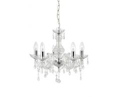 Lighting Collection Marie Therese Kronleuchter, E14 kleine Edison-Lampenfassungen, 40 Watt, 700002